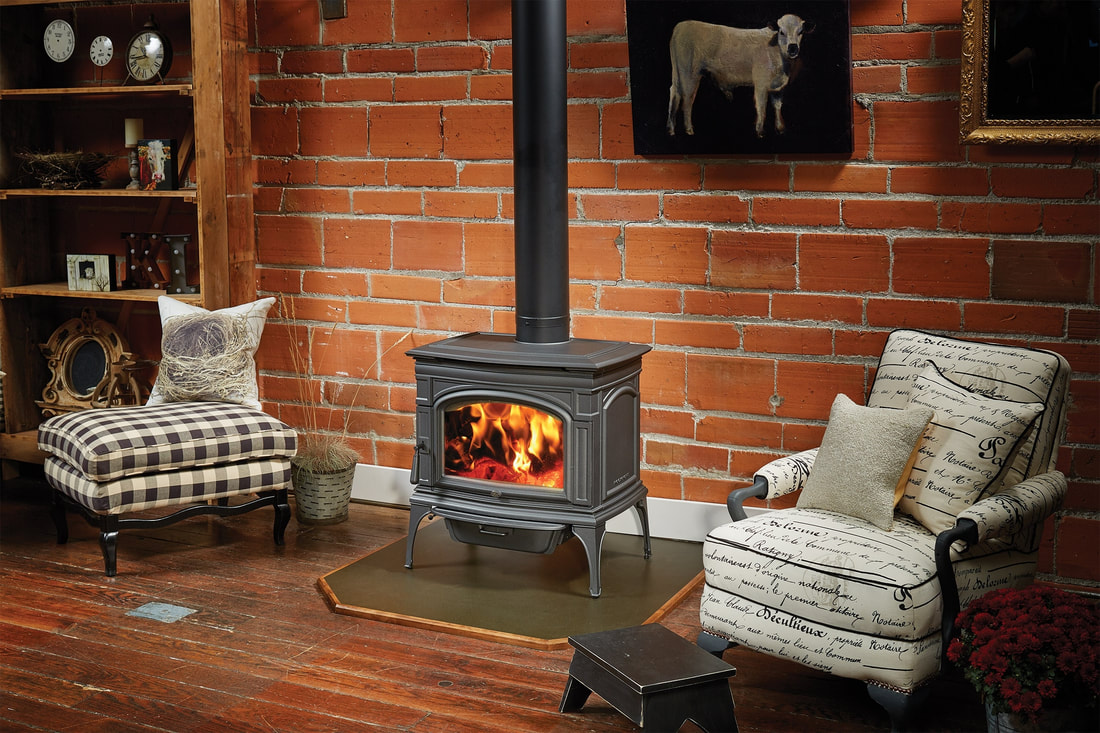 Lopi Rockport Hybrid Fyre Wood Stove Kirkland Fireplace