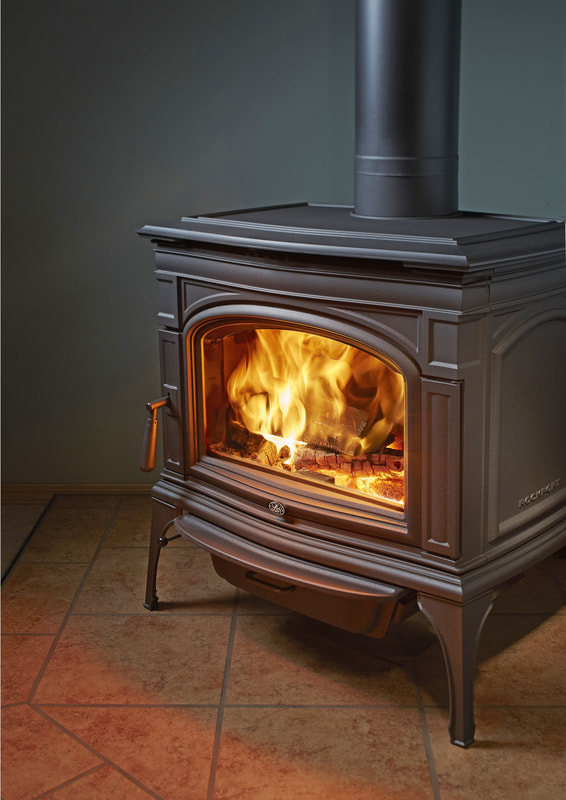 Lopi Rockport Hybrid Fyre Wood Stove Kirkland Fireplace