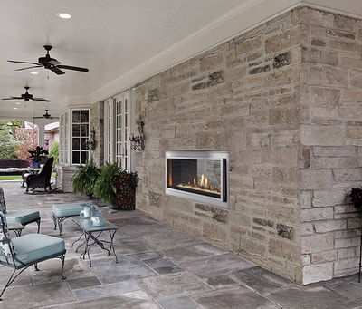 Indoor Outdoor Gas Fireplaces, How Much Is An Indoor Outdoor Fireplace